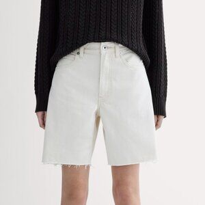 Everlane OG Baggy Jean Short in Ecru, Size 28